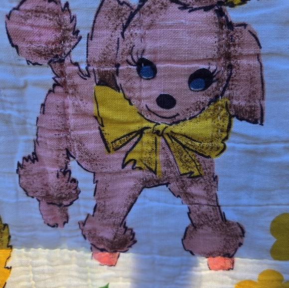 Vintage Handmade Chidls Crib Quilt - Picture 5 of 8